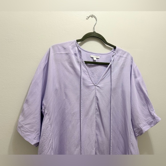 COS Oversized Neck Tie Top in Purple Size 12 - Picture 5 of 10